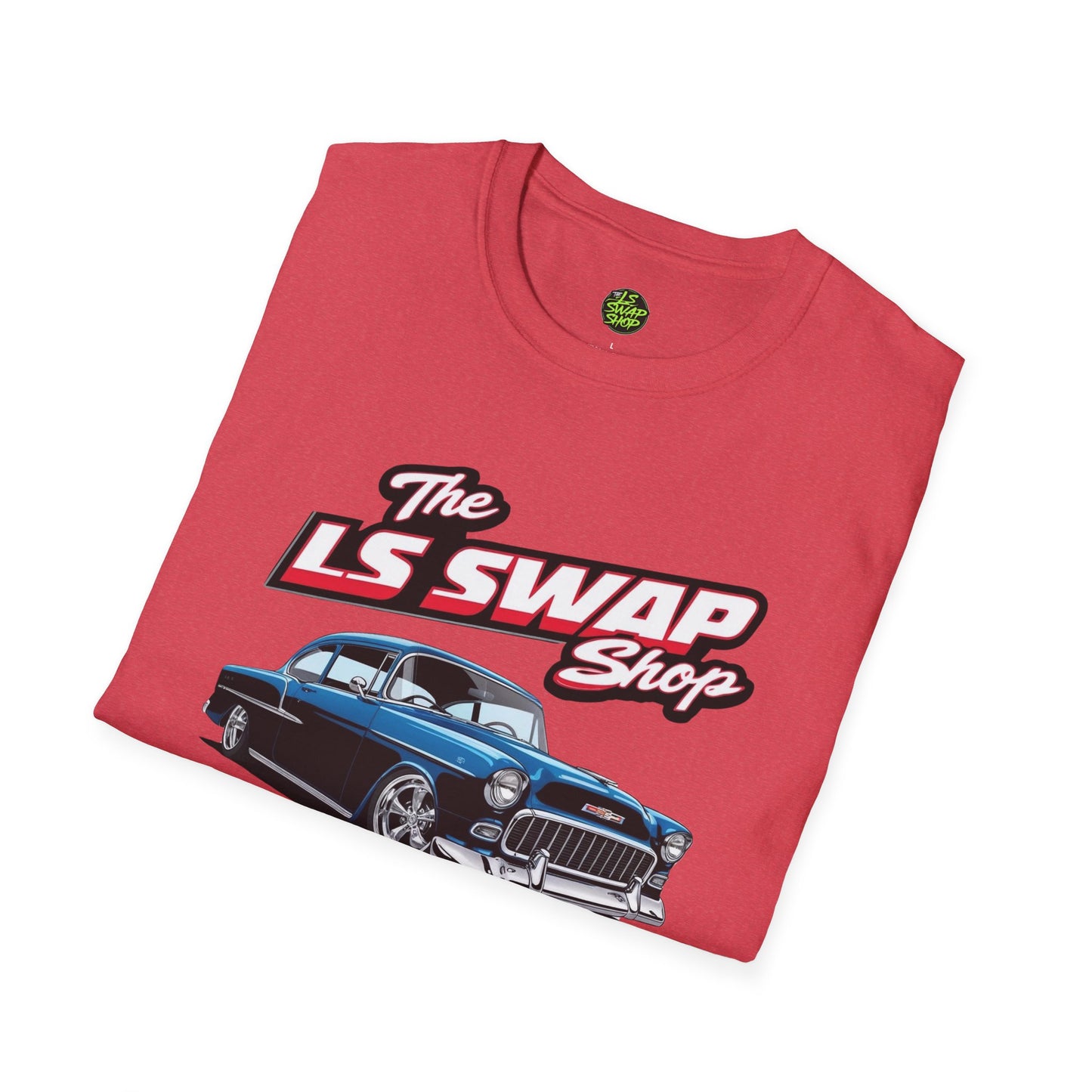 LS Swap Shop Tee – '55 Bel Air RestoMod Edition (Classic Blue)