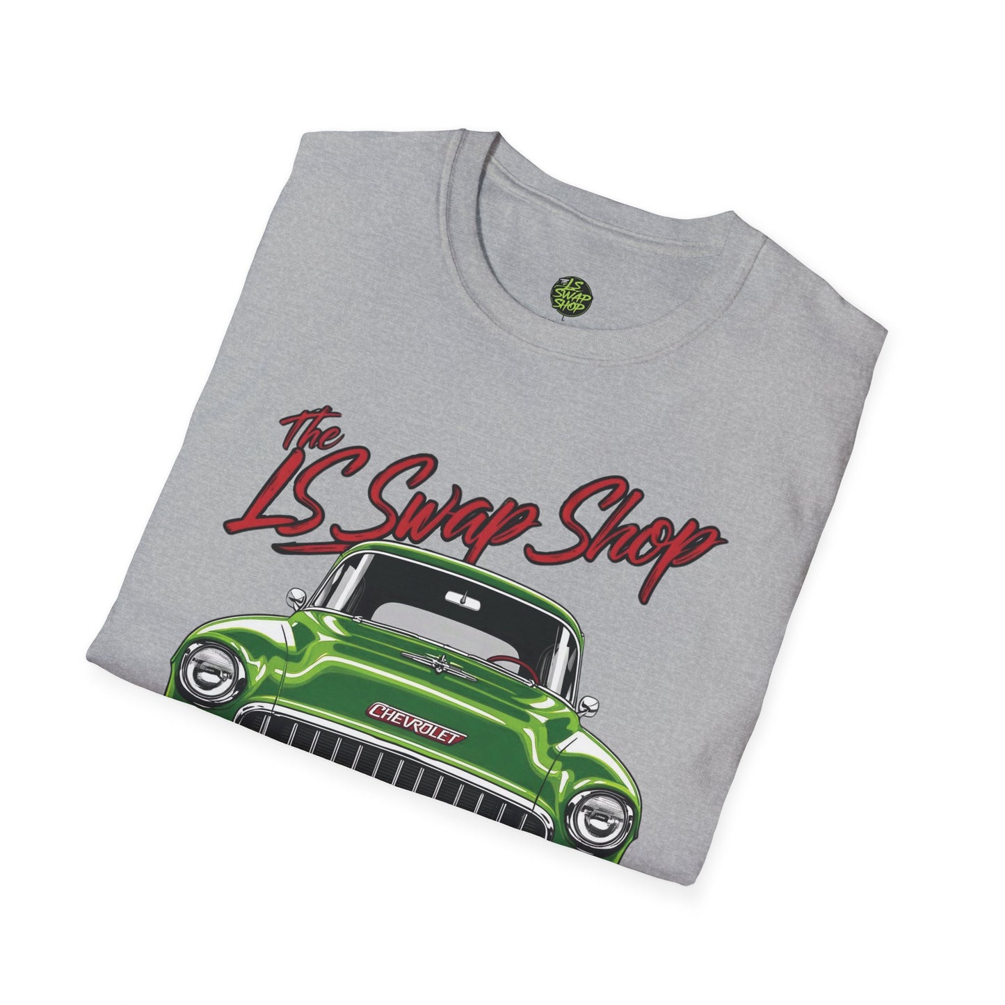 LS Swap Shop Tee – '55 Bel Air Front View Banner Edition