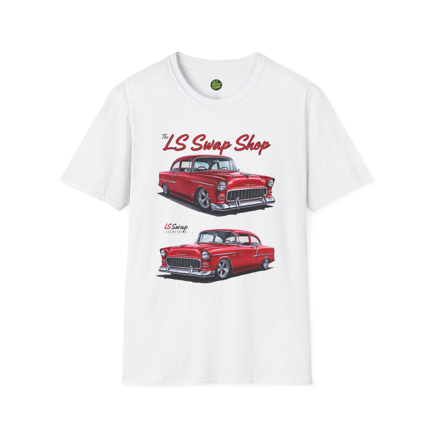 LS Swap Shop Classic – '55 Bel Air Double Take Tee (Red Variant)