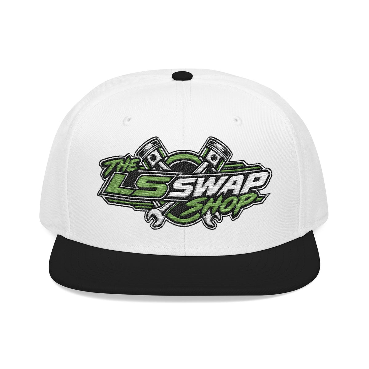 The LS Swap Shop – Signature Embroidered Snapback Hat 💚🏁