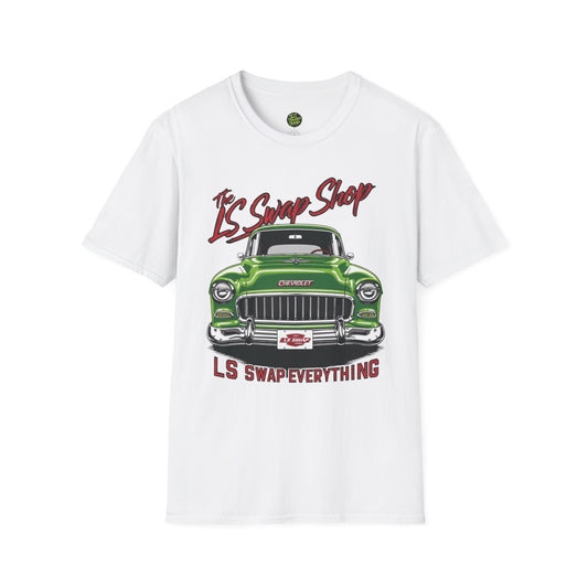 LS Swap Shop Tee – '55 Bel Air Front View Banner Edition