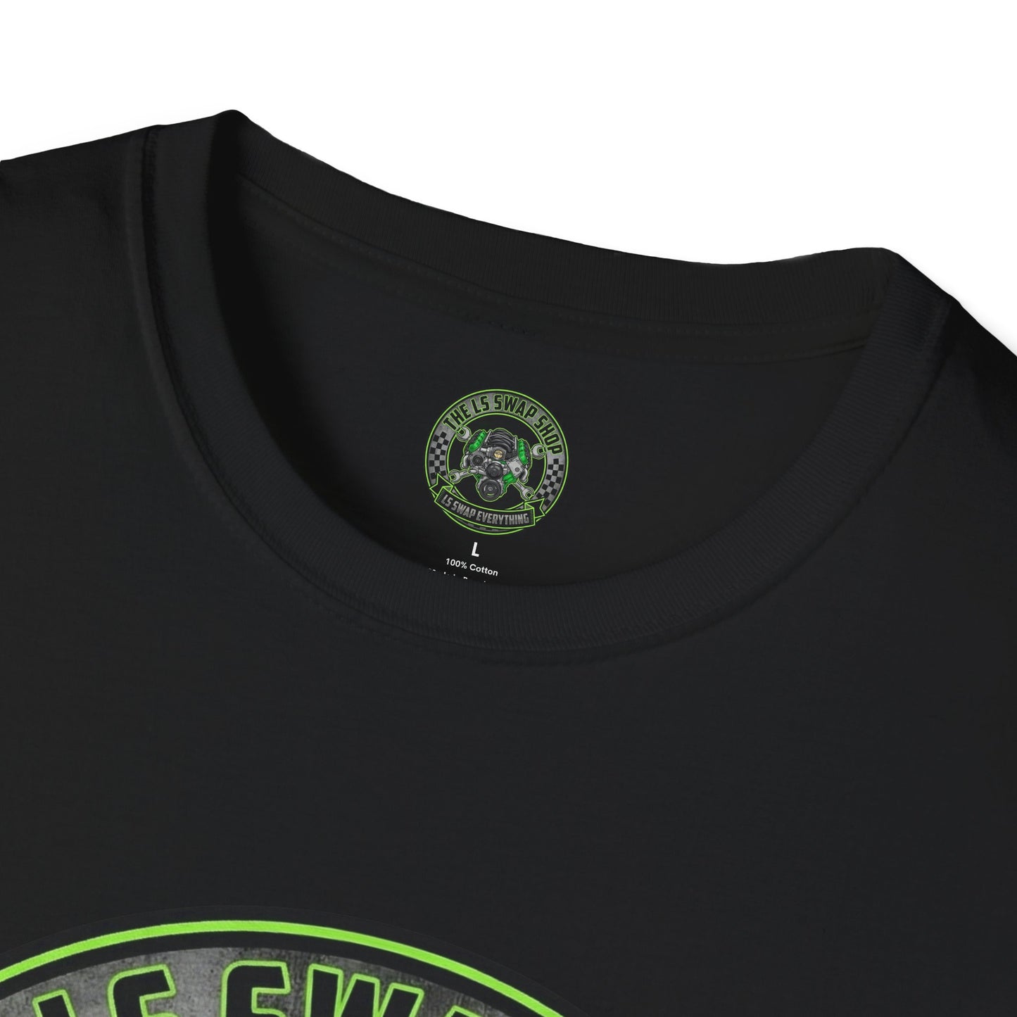 LS Swap Shop T-Shirt — "LS Swap Everything" Engine Logo Tee