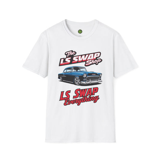 LS Swap Shop Tee – '55 Bel Air RestoMod Edition (Classic Blue)