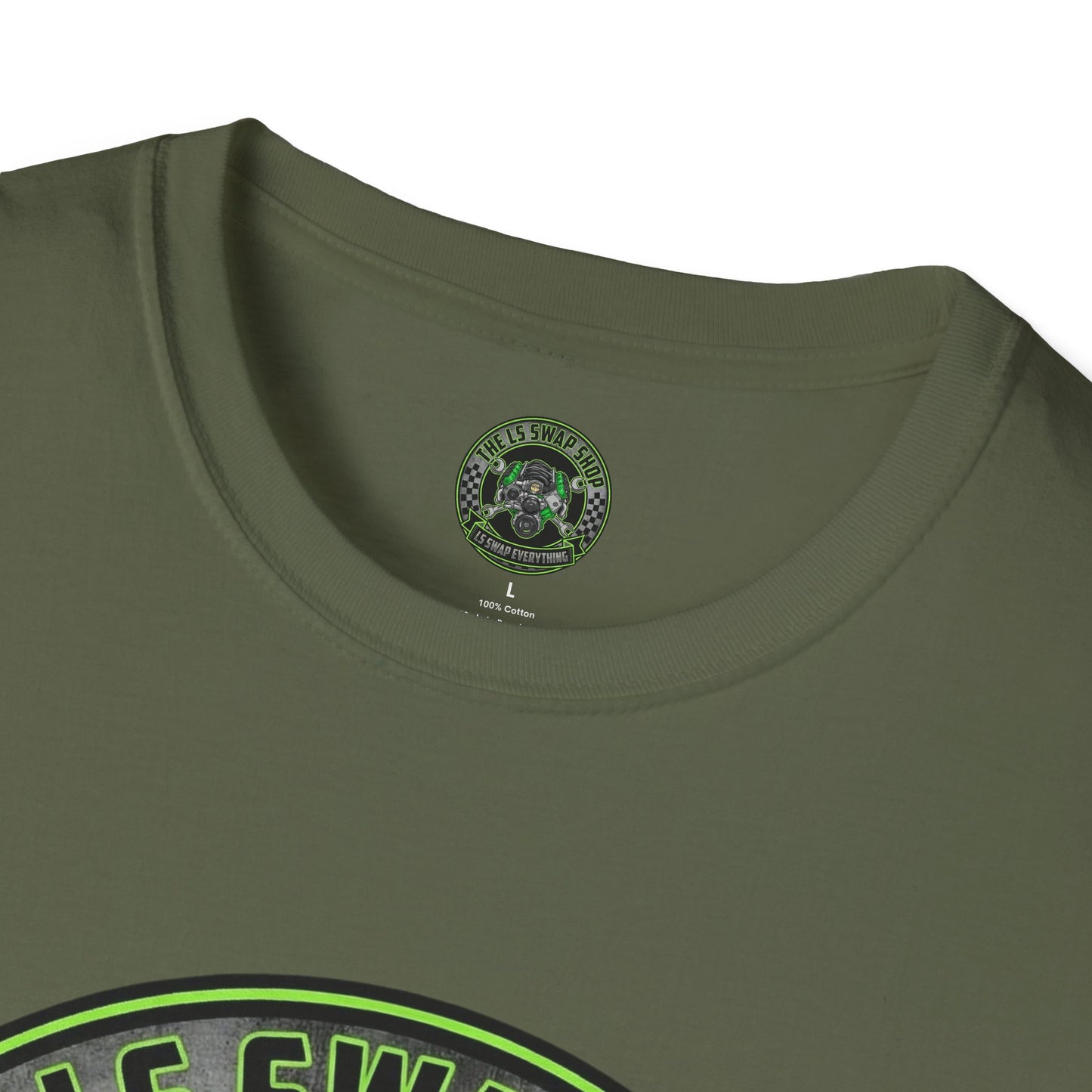 LS Swap Shop T-Shirt — "LS Swap Everything" Engine Logo Tee